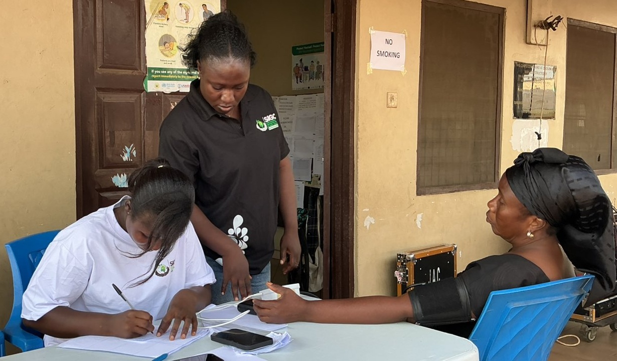 SIGC community members at health screening